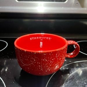 Starbucks Red Speckled Soup/Mug - 16 OZ